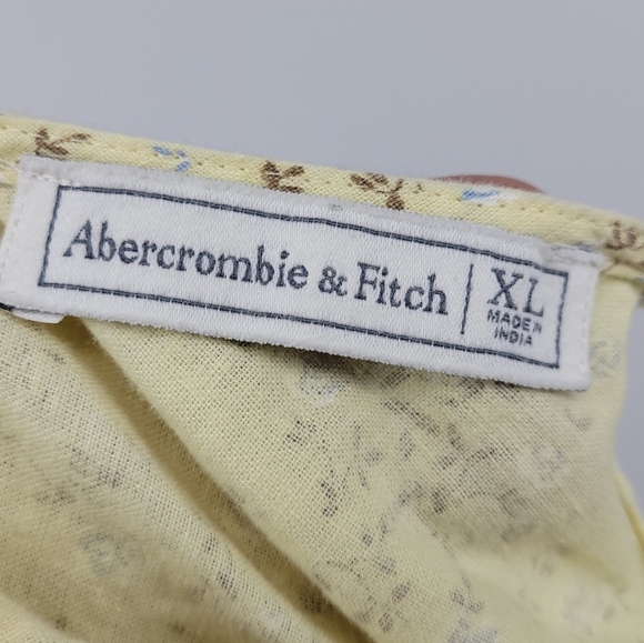 Abercrombie & Fitch Linen Cotton Floral Crop Tank Top Shirt Size xl - Picture 7 of 14